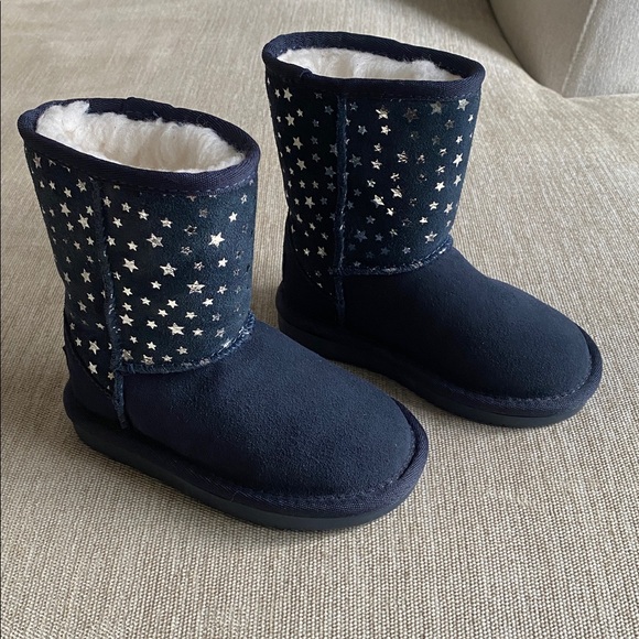 Koolaburra by UGG Kids Koola Short Stars Boots Toddler Navy Insignia Blue Size 7 - Picture 2 of 12